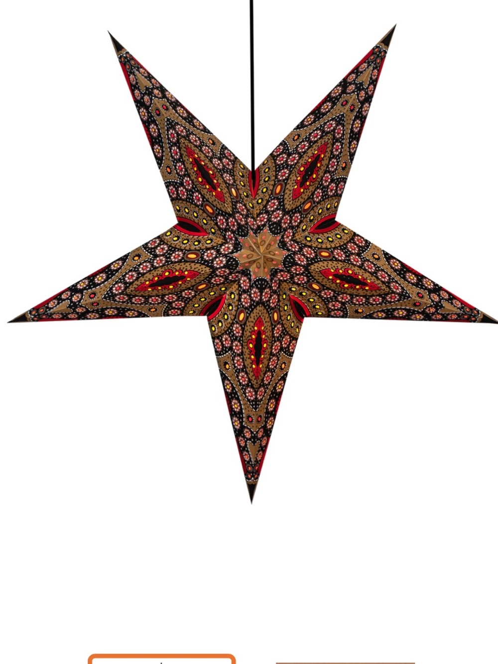Hanging star accent light
